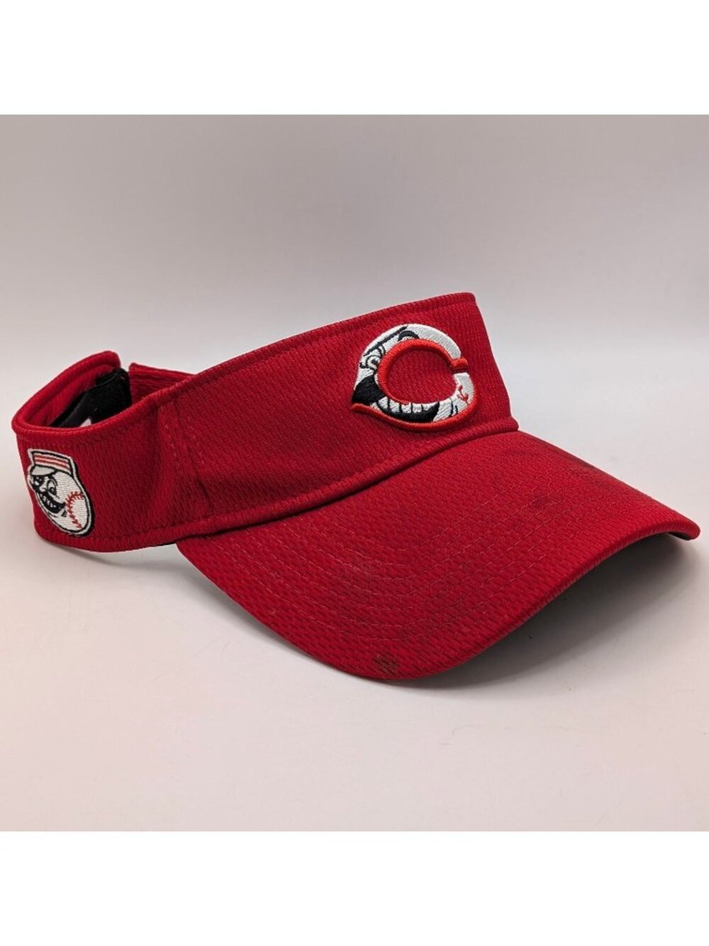 Cincinnati Reds New Era MLB Baseball Visor Hat Adult Red Adjustable Strap READ